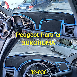 Peugeot Partner Konsol Torpido 3D Koruma Koruyucu Kılıfı