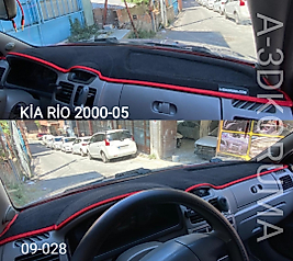 Kia Rio 2000-2005 Konsol Torpido 3D Koruma Koruyucu Kılıfı