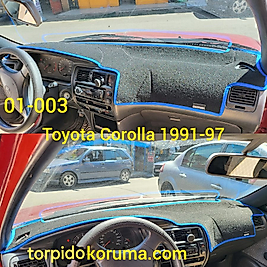 Toyota Corolla Efsane Kasa Konsol Torpido 3D Koruma Koruyucu Kılıfı