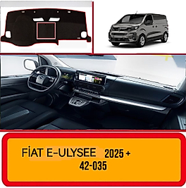 Fiat E - Ulysse 2025 + Konsol Torpido A3D Koruma Koruyucu Kılıfı