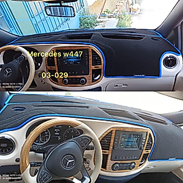 Mercedes Viano W447 2014+ Konsol Torpido A3D Koruma Koruyucu Kılıfı