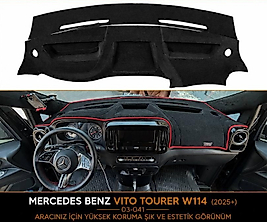 Mercedes Vito Tourer W114 W447 Torpido Koruma Halısı ve Konsol Koruyucu Örtü (2025+)