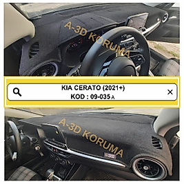Kia Cerato 2018+ Konsol Torpido A3D Koruma Koruyucu Kılıfı