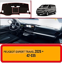 Peugeot Expert Travel 2025+ Konsol Torpido A3D Koruma Koruyucu Kılıfı