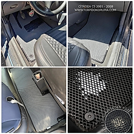 Citroen C5 2001 - 2008 Kasa Akıllı Premium Eva Oto Paspas (Aksesuarlar Fiyata Dahil Değildir)