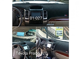 Toyota Land Cruiser Prado 120 2002-2009 Konsol Torpido 3D Koruma Koruyucu Kılıfı
