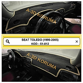 Seat Toledo 1999 - 2005 Konsol Torpido A3D Koruma  Koruyucu Kılıfı