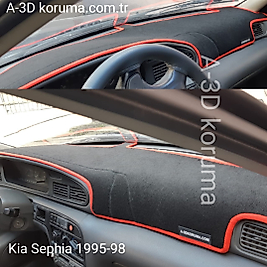 Kia Sephia 1995-1998 Konsol Torpido 3D Koruma Koruyucu Kılıfı