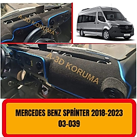 Mercedes Sprinter Vs30 W907 - W910 2018+ Konsol Torpido A3D Koruma Koruyucu Kılıfı