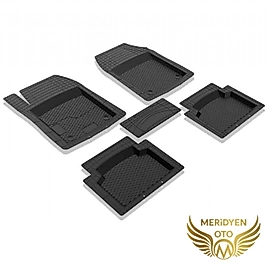 3D Siyah Kauçuk Havuzlu Paspas