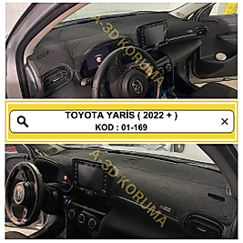 Toyota Yaris Cross 2022+  Konsol Torpido A3D Koruma Koruyucu Kılıfı