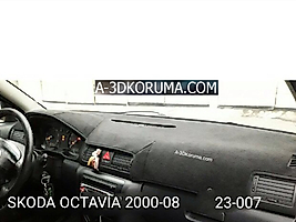 Skoda Octavia 2000-2008 Konsol Torpido 3D Koruma  Koruyucu Kılıfı