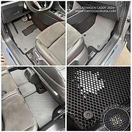 Volkswagen Caddy 2021+ Kasa Akıllı Premium Eva Oto Paspas (Aksesuarlar Fiyata Dahil Değildir)