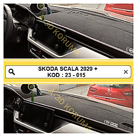 Skoda Scala 2020+ Konsol Torpido 3D Koruma  Koruyucu Kılıfı