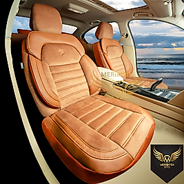 Royal Tay Tüyü Tarçın Deri Oto Kılıfı