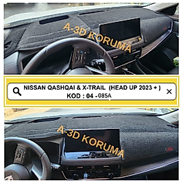 Nissan Qashqai 2023+ Head Up Displaysiz Konsol Torpido A3D Koruma Koruyucu Kılıf