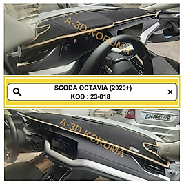 Skoda Octavia 2020+ Konsol Torpido A3D Koruma  Koruyucu Kılıfı