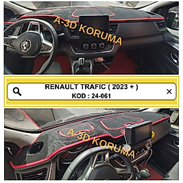 Renault Trafic 2023+ Konsol Torpido A3D Koruma Koruyucu Kılıfı