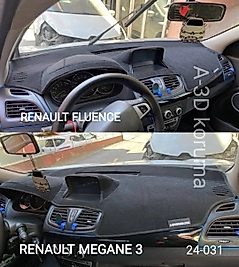 Renault Megane 3 Double Ekran Konsol Torpido 3D Koruma Koruyucu Kılıfı
