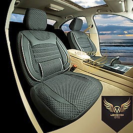 Ekonom Dokuma Kumaş Siyah Beyaz Oto Kılıfı