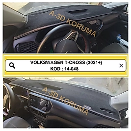 Volkswagen T- Cross 2021+ Konsol Torpido A3D Koruma Koruyucu Kılıfı