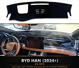 BYD Han (2024+ Uyumlu) Lazer Kesim Ön Göğüs Koruyucu ve Torpido Koruma Halısı