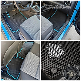 Hyundai Kona 2018 - 2023 Akıllı Premium Eva Oto Paspas (Aksesuarlar Fiyata Dahil Değildir)