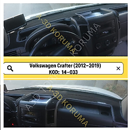 Volkswagen Crafter 2012-2019 Konsol Torpido 3D Koruma Koruyucu Kılıfı