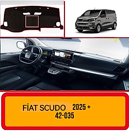 Fiat Scudo 2025 + Konsol Torpido A3D Koruma Koruyucu Kılıfı