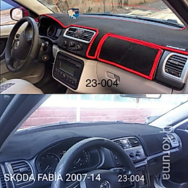Skoda Fabia 2007-2014 Konsol Torpido 3D Koruma  Koruyucu Kılıfı