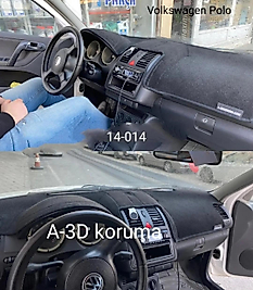 Volkswagen Polo 2001-2009 Konsol Torpido 3D Koruma Koruyucu Kılıfı