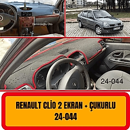 Renault Clio 2 Konsol Torpido 3D Koruma Koruyucu Kılıfı