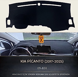 Kia Picanto 2017+ Konsol Torpido 3D Koruma Koruyucu Kılıfı