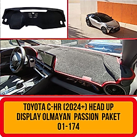 Toyota C - Hr 2024+ Head Up Display Olmayan Passion X Full Paket Konsol Torpido A3D Koruma Koruyucu Kılıfı