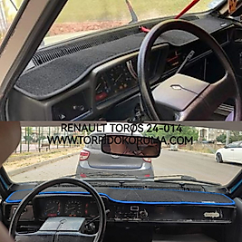 Renault 12 Toros Kapaksız Konsol Torpido 3D Koruma Koruyucu Kılıfı