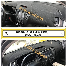 Kia Cerato K3 2013-2019 Konsol Torpido 3D Koruma Koruyucu Kılıfı