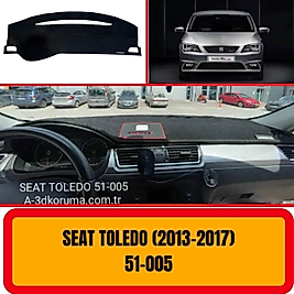 Seat Toledo 2012 - 2017 Konsol Torpido 3D Koruma  Koruyucu Kılıfı