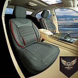 Ekonom Dokuma Kumaş Siyah Kırmızı Oto Kılıf