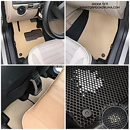 Skoda Yeti Akıllı Premium Eva Oto Paspas (Aksesuarlar Fiyata Dahil Değildir)