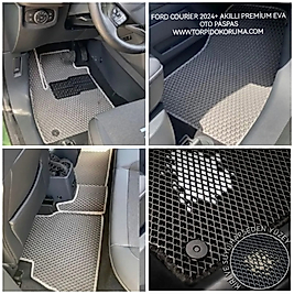 Ford Courier 2024+ Kasa Akıllı Premium Eva Oto Paspas (Aksesuarlar Fiyata Dahil Değildir)