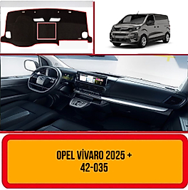 Opel Vivaro 2025+ Konsol Torpido A3D Koruma Koruyucu Kılıfı