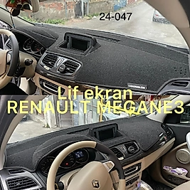 Renault Megane 3 Lif Ekran Konsol Torpido 3D Koruma Koruyucu Kılıfı
