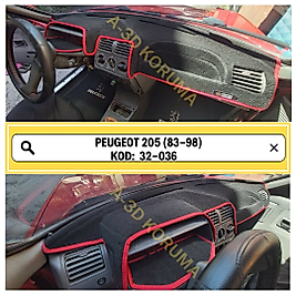Peugeot 205 1983 - 1998 Konsol Torpido A3D Koruma Koruyucu Kılıfı