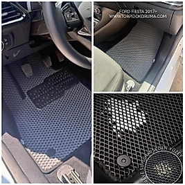 Ford Fiesta 2017+ Akıllı Premium Eva Oto Paspas (Aksesuarlar Fiyata Dahil Değildir)