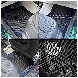 Skoda Fabia 3 2014 - 2021 Akıllı Premium Eva Oto Paspas (Aksesuarlar Fiyata Dahil Değildir)