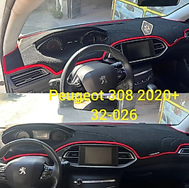 Peugeot 308 2020+ Konsol Torpido 3D Koruma Koruyucu Kılıfı