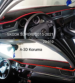 Skoda Super B 2015-2021 Konsol Torpido 3D Koruma  Koruyucu Kılıfı