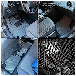Seat Leon Mk3 2013 - 2020 Akıllı Premium Eva Oto Paspas (Aksesuarlar Fiyata Dahil Değildir)