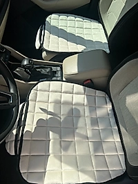 Tekli  Ön Koltuk Terletmez Sırtlı Cepli Koltuk Minderleri 2 Parça