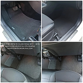 Mercedes Benz B Class W246 2011 - 2018 Kasa Akıllı Premium Eva Oto Paspas (Aksesuarlar Fiyata Dahil Değildir)